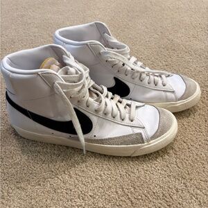 Nike Blazer Mid 77 White and Black Sneakers